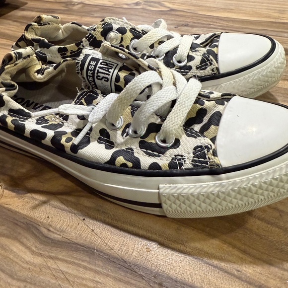 Womens Converse Chuck Taylor All Star Shoreline Knit Slip Low Top(Cheetah) - Picture 4 of 5